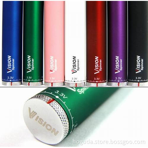 2014 China New Product E Cigarette Vision Rainbow Spinner Battery EGO Vaporizer Pen Vision Spinner